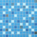 Material de construcción Azulejos de mosaico Mosaico de cristal azul para piscina